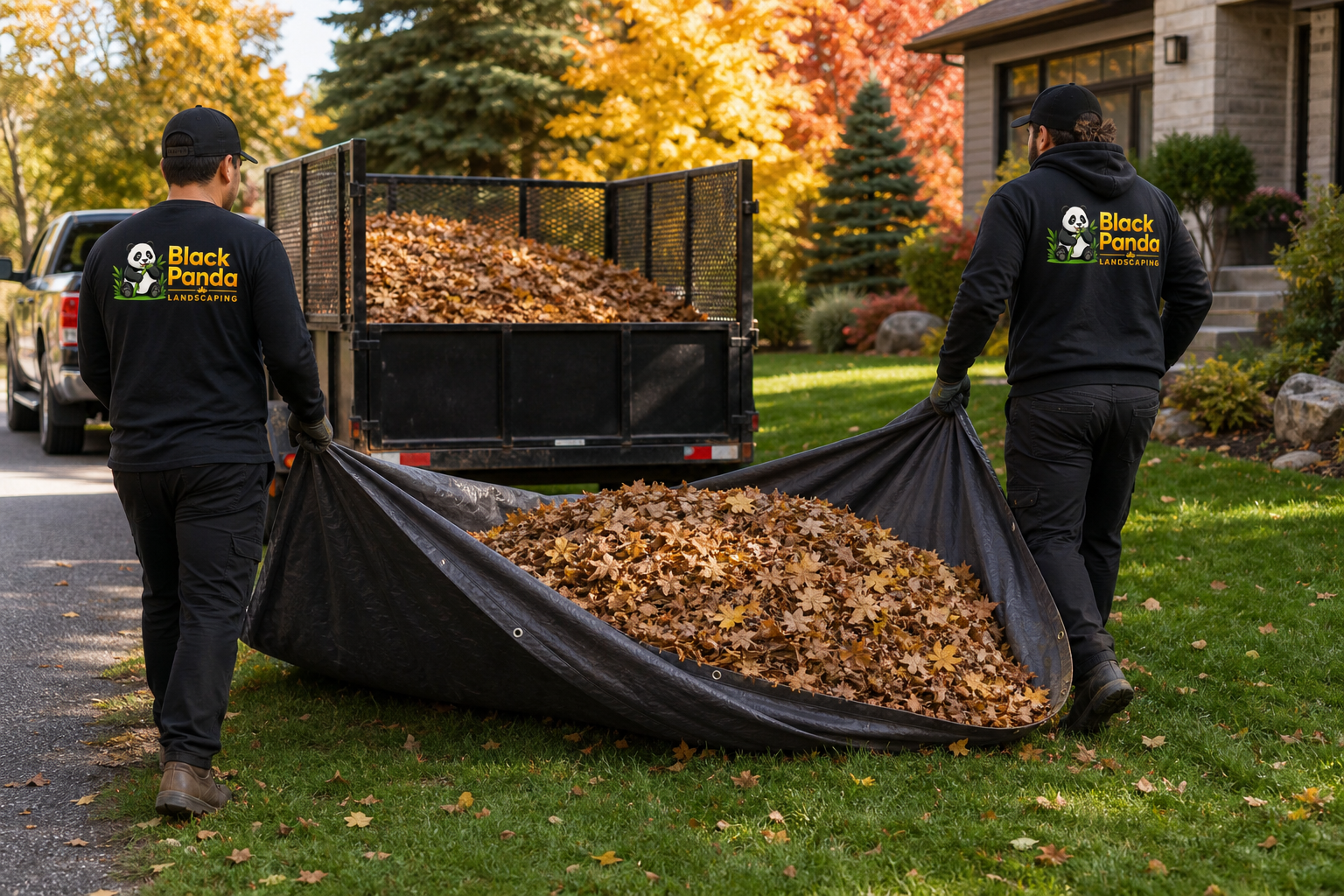 Seasonal property clean-up service